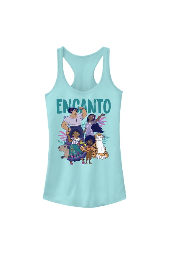 Junior's Encanto The Family With Magical Gifts Racerback Tank Top Cancun Small