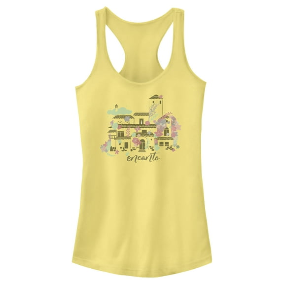 Junior's Encanto The Magical Home  Racerback Tank Top Banana Small