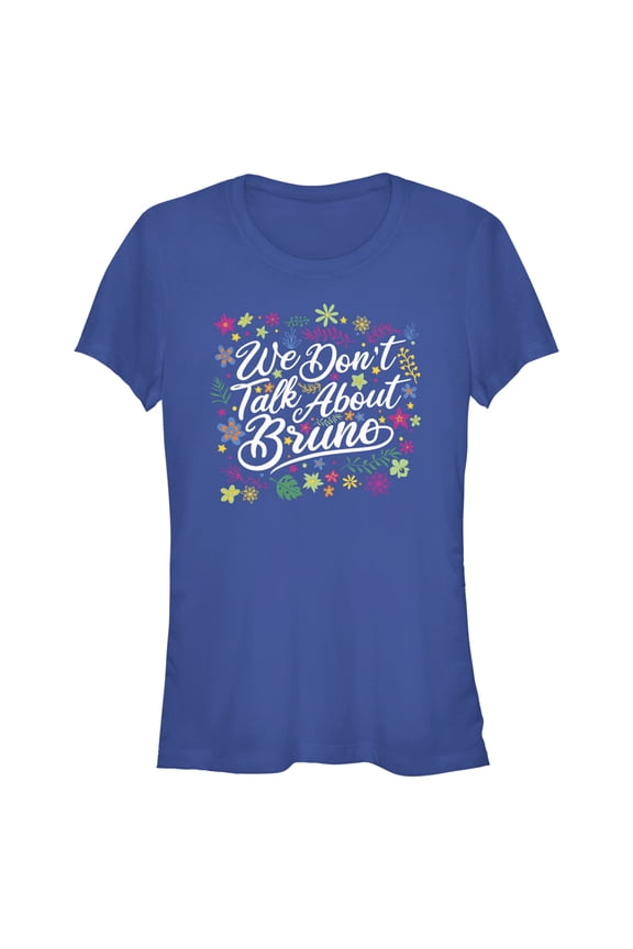 Junior's Encanto We Don't Talk About Bruno Quote Graphic Tee Royal Blue Medium