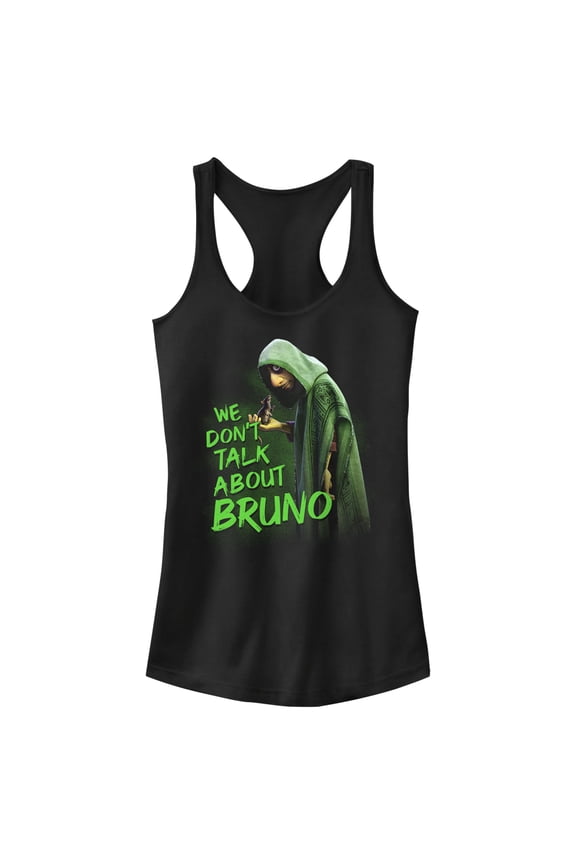 Junior's Encanto We Don't Talk About Bruno Racerback Tank Top Black Medium
