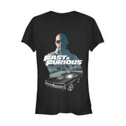 Juniors Fast & Furious Dom Pose Graphic Tee Black 2X Large