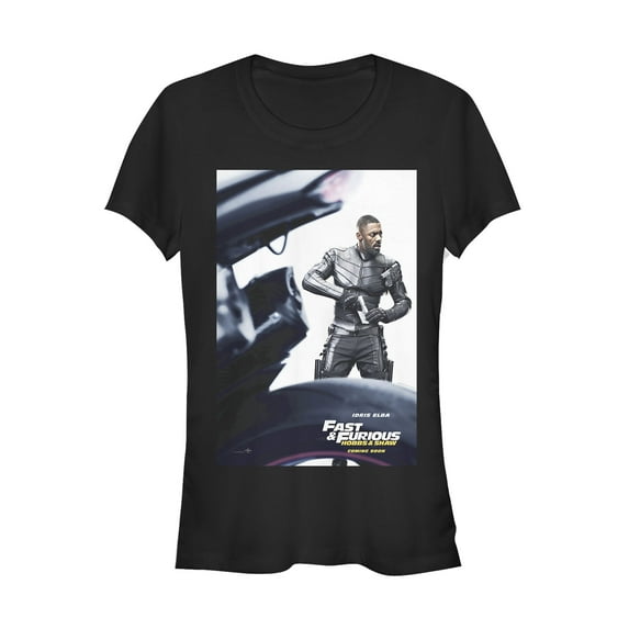 Junior's Fast & Furious Hobbs & Shaw Brixton Poster Graphic Tee Black 2X Large