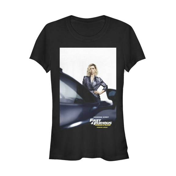 Junior's Fast & Furious Hobbs & Shaw Hattie Poster  Graphic Tee Black Medium