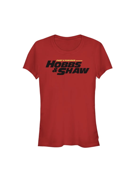 Junior's Fast & Furious Hobbs & Shaw Logo Graphic Tee Red Medium