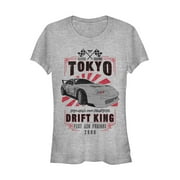 Juniors Fast & Furious Tokyo Drift King Graphic Tee Athletic Heather Medium