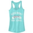 thumbnail image 1 of Junior's Fast Times at Ridgemont High Spicoli Surf Team  Racerback Tank Top Cancun 2X Large, 1 of 3