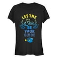thumbnail image 1 of Junior's Finding Dory Let the Sea be Your Guide  Graphic Tee Black Large, 1 of 2