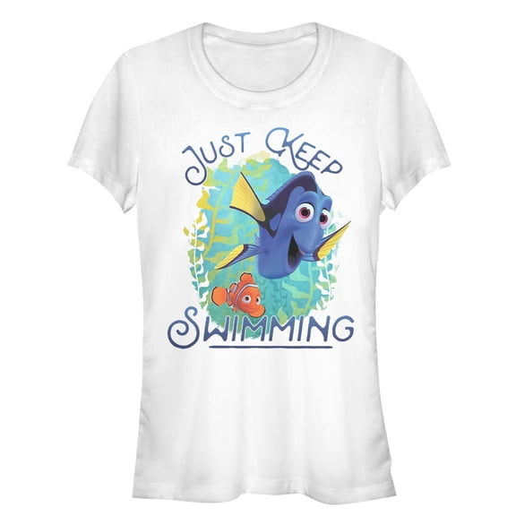 Junior's Finding Dory Motivational Message Graphic Tee White X Large
