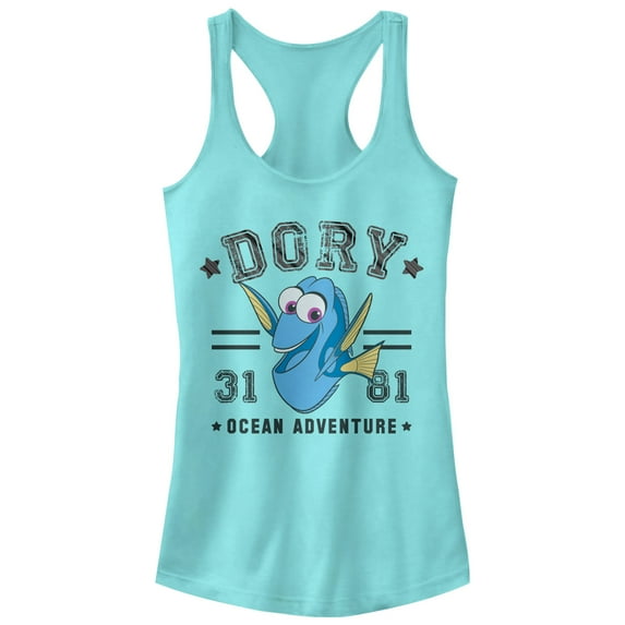 Junior's Finding Dory Ocean Adventure Racerback Tank Top Cancun Large