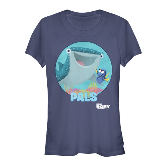 Junior's Finding Dory Pals Destiny Graphic Tee Navy Blue 2X Large