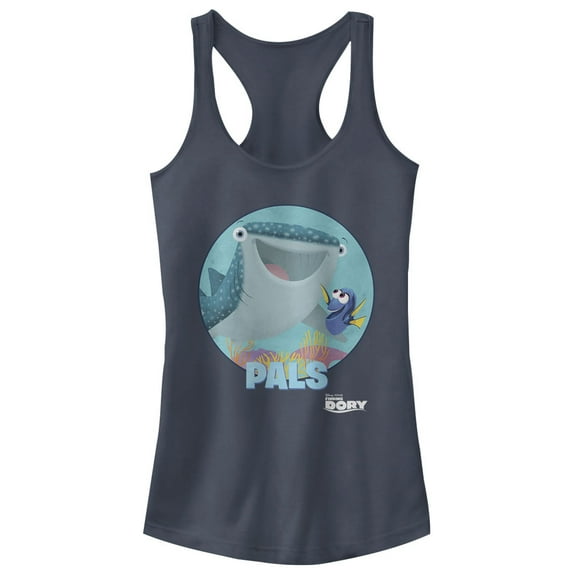 Junior's Finding Dory Pals Destiny Racerback Tank Top Indigo 2X Large
