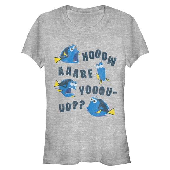 Junior's Finding Dory Whale How Are You Graphic Tee Athletic Heather Small