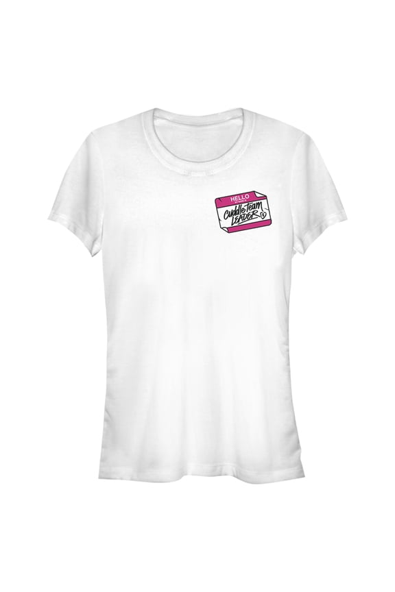 Junior's Fortnite Cuddle Name Tag Graphic Tee White 2X Large