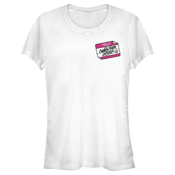 Junior's Fortnite Cuddle Name Tag Graphic Tee White Large