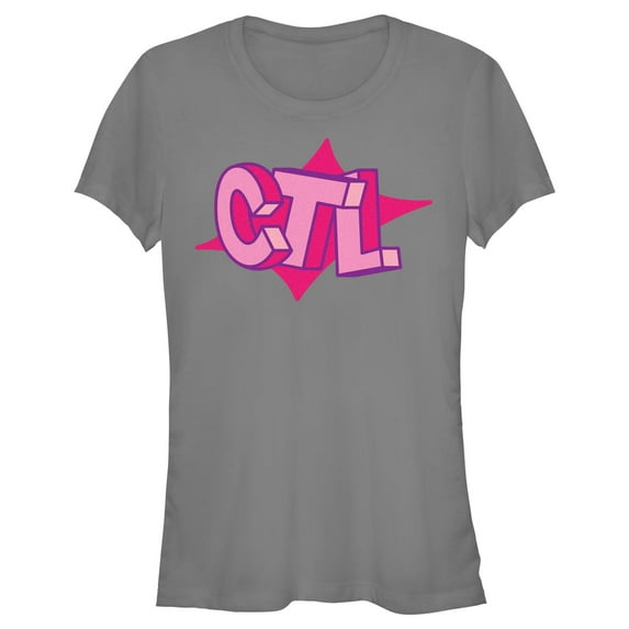 Junior's Fortnite Cuddle Team Leader Pink Logo Graphic Tee Charcoal X Large