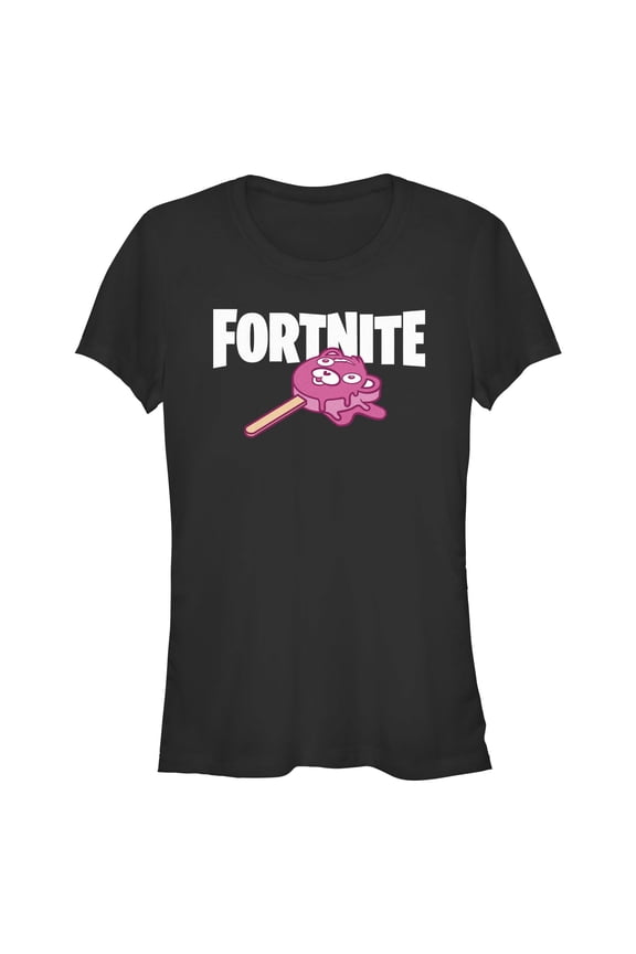 Junior's Fortnite Cuddle Team Leader Popsicle Graphic Tee Black X Large