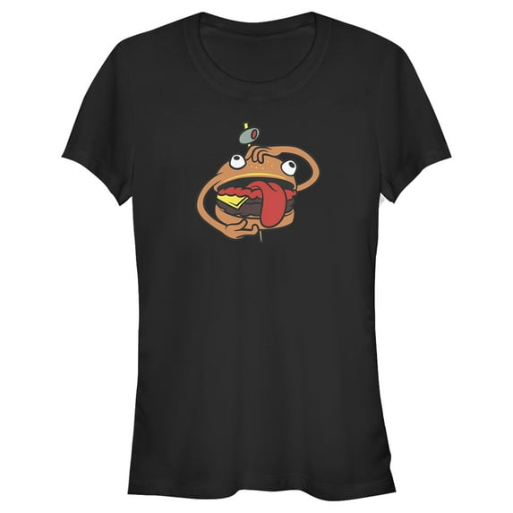 Junior's Fortnite Durr Burger Graphic Tee Black Medium