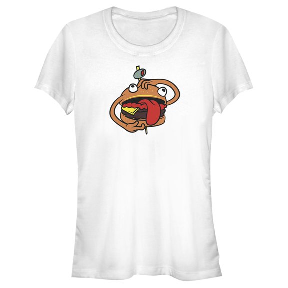 Junior's Fortnite Durr Burger Graphic Tee White 2X Large