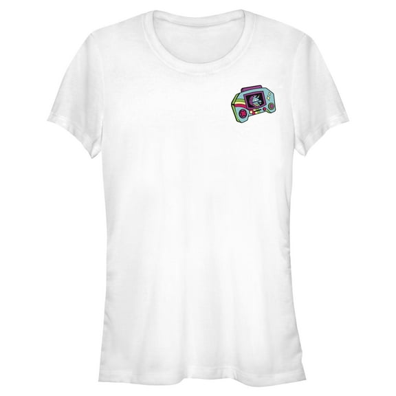Junior's Fortnite Rainbow Smash Handheld Console  Graphic Tee White Small