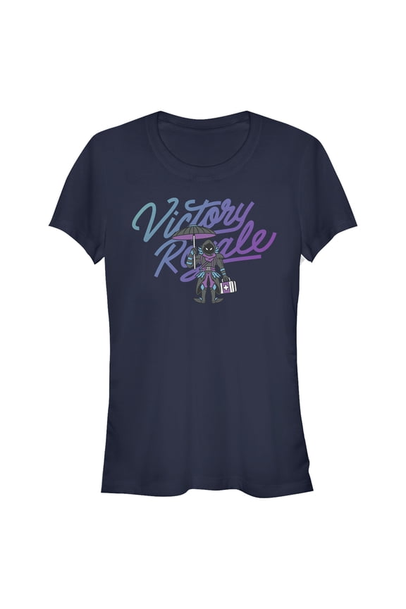 Junior's Fortnite Raven Victory Royale Graphic Tee Navy Blue Small