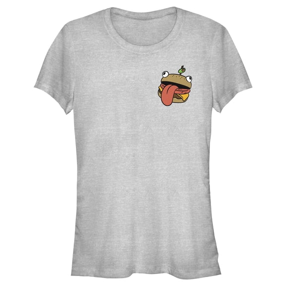 Junior's Fortnite Small Durr Burger Graphic Tee Athletic Heather Small