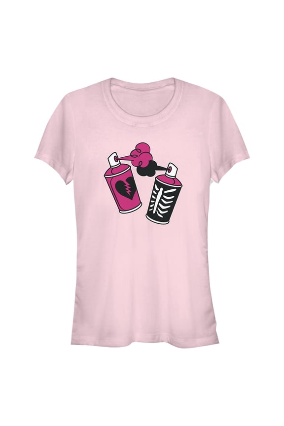 Junior's Fortnite Spray Can Graffiti Graphic Tee Light Pink 2X Large