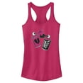 thumbnail image 1 of Junior's Fortnite Spray Can Graffiti  Racerback Tank Top Dark Pink X Large, 1 of 4