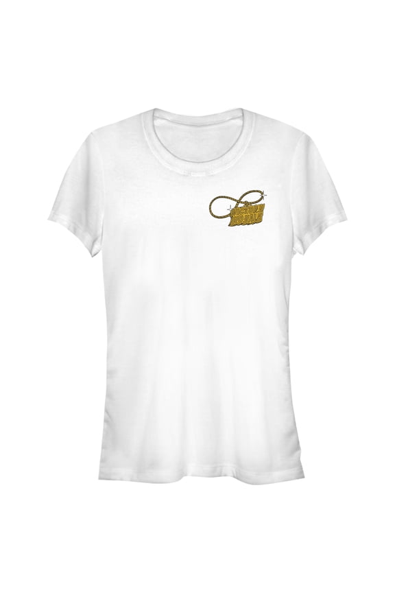 Junior's Fortnite Victory Royale Gold Chain Graphic Tee White Small