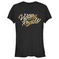 thumbnail image 1 of Junior's Fortnite Victory Royale Gold Script  Graphic Tee Black Medium, 1 of 3