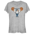 thumbnail image 1 of Junior's Fortnite Yarn Lifter Meowscles Graphic Tee Athletic Heather X Large, 1 of 3