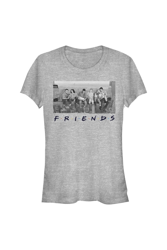 Junior's Friends Besties Skyscraper Photo Graphic T-Shirt