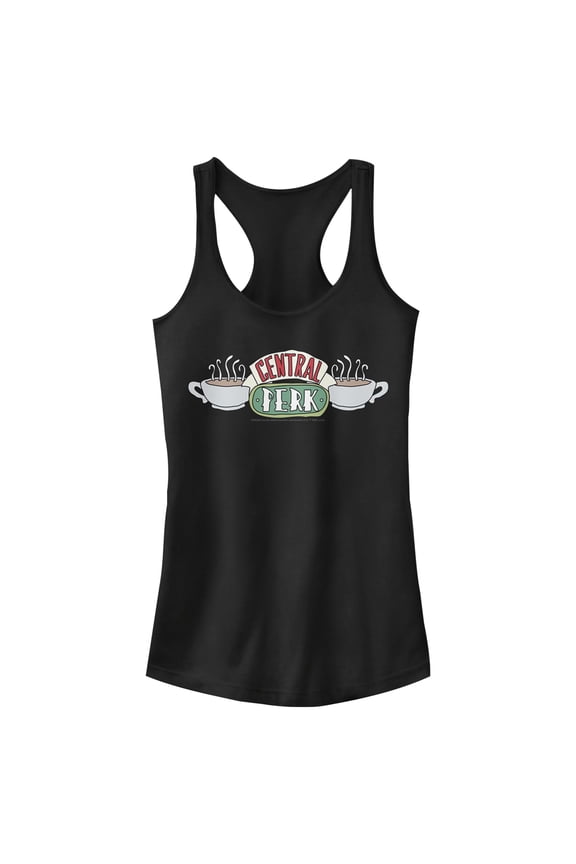 Junior's Friends Classic Central Perk Logo Racerback Tank Top