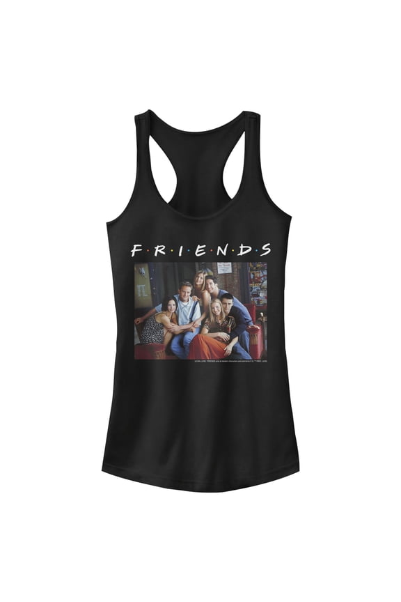 Junior's Friends Group Poster  Racerback Tank Top