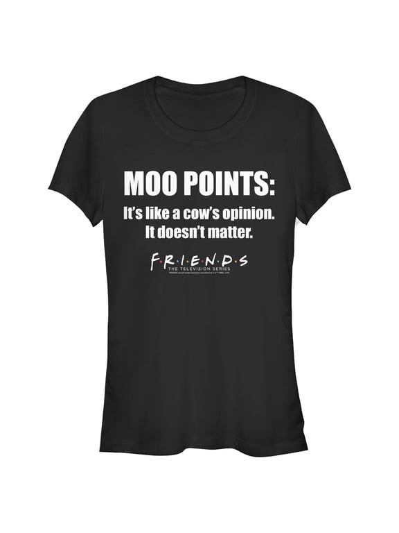Junior's Friends Joey's Moo Points Graphic T-Shirt