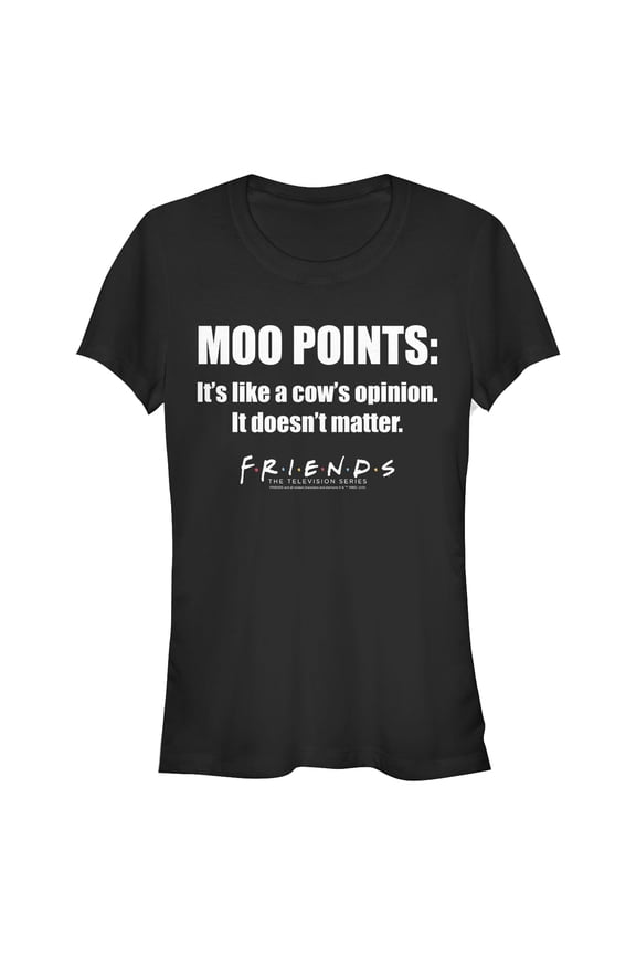 Junior's Friends Joey's Moo Points Graphic T-Shirt