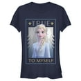 thumbnail image 1 of Junior's Frozen 2 Elsa True To Myself Poster  Graphic Tee Navy Blue Medium, 1 of 2