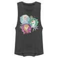 thumbnail image 1 of Junior's Frozen Character Snowflakes  Festival Muscle Graphic Tee Charcoal 2X Large, 1 of 3