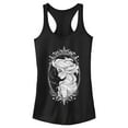 thumbnail image 1 of Junior's Frozen Elsa Snow Queen Frame  Racerback Tank Top Black Small, 1 of 4