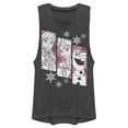 thumbnail image 1 of Junior's Frozen Trio  Festival Muscle Graphic Tee Charcoal Small, 1 of 3