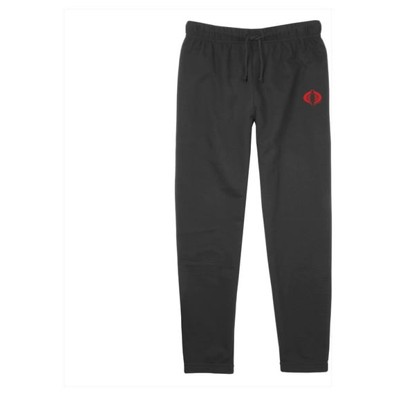 Junior's GI Joe Red Cobra Logo Jogger Sweatpants Black Large