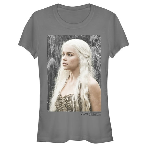 Junior's Game of Thrones Daenerys Targaryen Portrait Graphic Tee Charcoal 2X Large