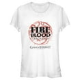 thumbnail image 1 of Junior's Game of Thrones Fire and Blood Dragon Symbol  Graphic Tee White Medium, 1 of 2