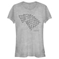 thumbnail image 1 of Junior's Game of Thrones House Stark Direwolf  Graphic Tee Athletic Heather Large, 1 of 2