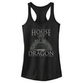 thumbnail image 1 of Junior's Game of Thrones: House of the Dragon Iron Throne Logo  Racerback Tank Top Black Medium, 1 of 5