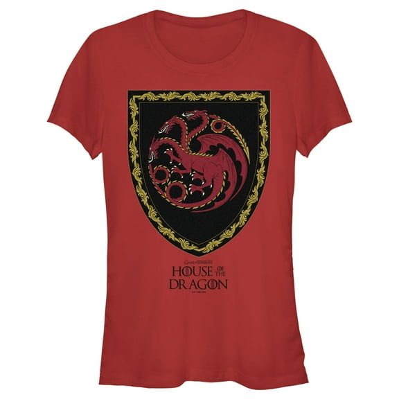 Junior's Game of Thrones: House of the Dragon Targaryen Crest  Graphic Tee Red X Large