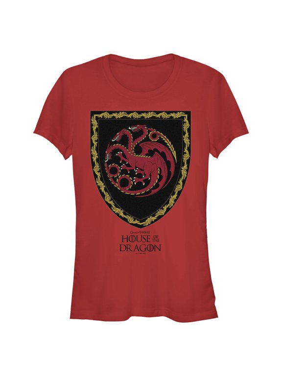 Junior's Game of Thrones: House of the Dragon Targaryen Crest Graphic Tee Red X Large