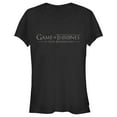 thumbnail image 1 of Junior's Game of Thrones Iron Anniversary Small Metal Logo  Graphic Tee Black Large, 1 of 3