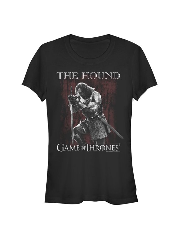 Junior's Game of Thrones The Hound Clegane Graphic Tee Black X Large