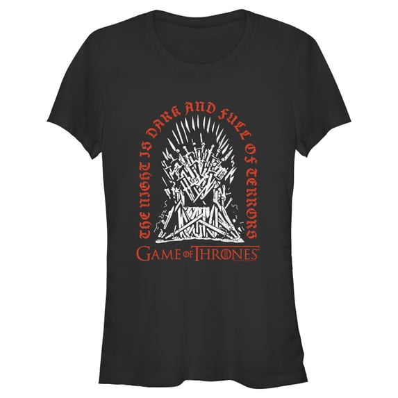 Junior's Game of Thrones Tombstone in the Iron Throne Graphic Tee Black X Large