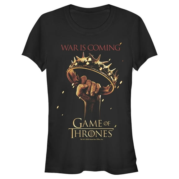 Junior's Game of Thrones War is Coming Graphic Tee Black Medium
